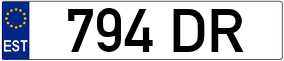 Trailer License Plate